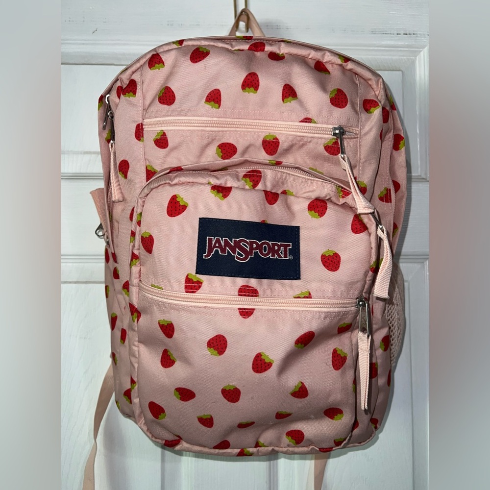 JANSPORT STRAWBERRY SHOWER BACKPACK